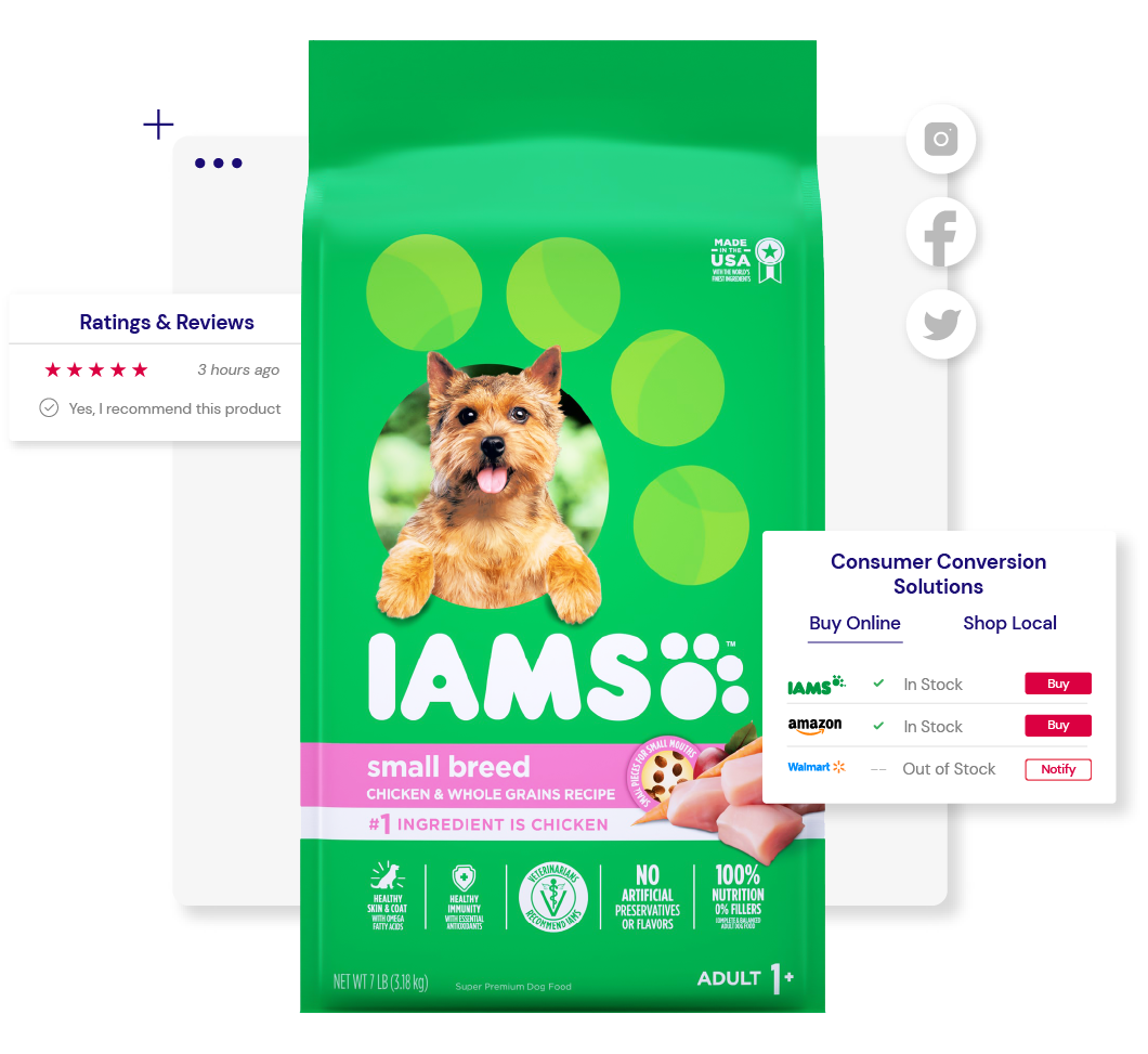 IAMS small breed dog food product IAMS small breed dog food product